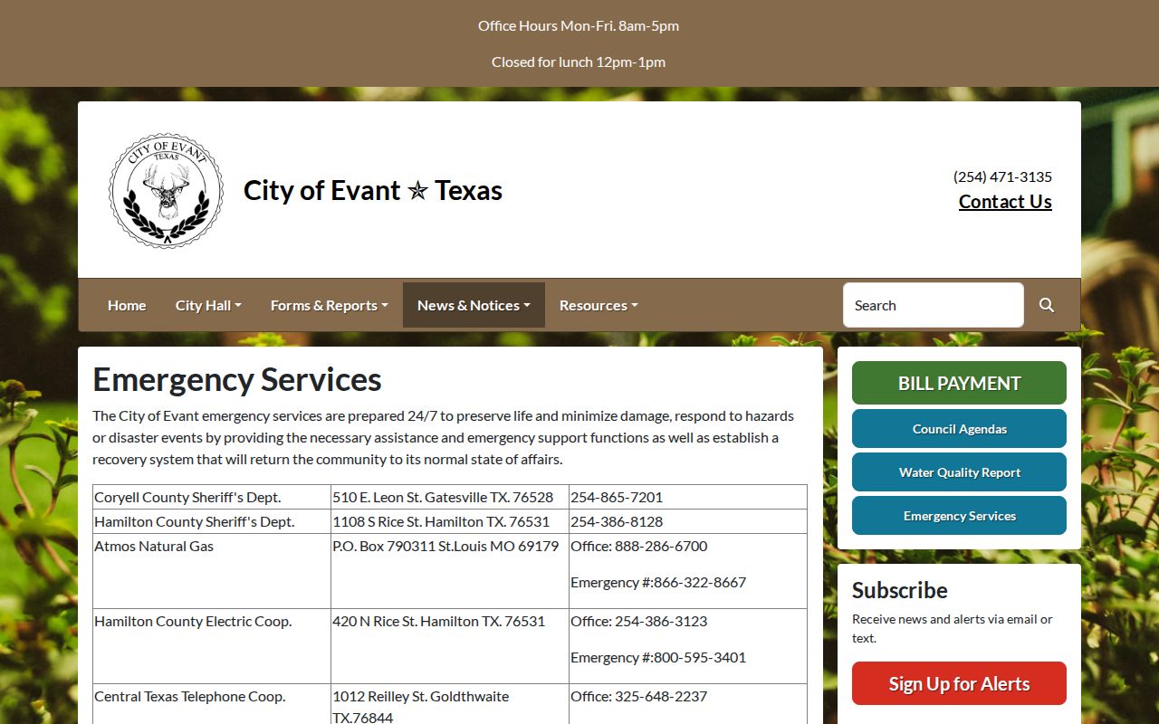 Evant warrant record service information distinguishing sheriff service from court jurisdiction