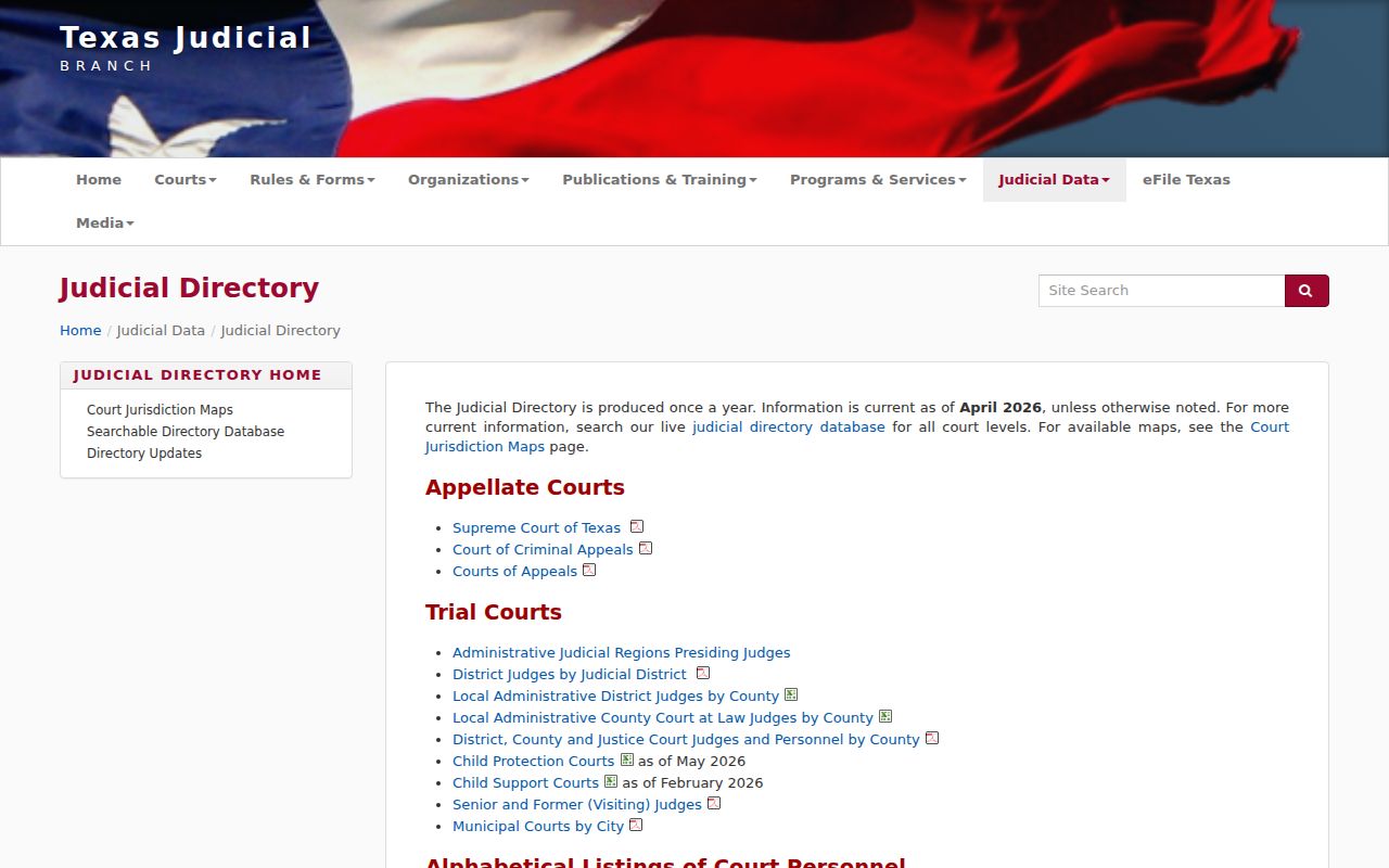 Texas Judicial Directory court route for Hamilton County warrant record questions