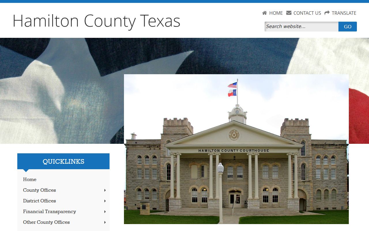 Hamilton County warrant records reference to the county courthouse and office directory
